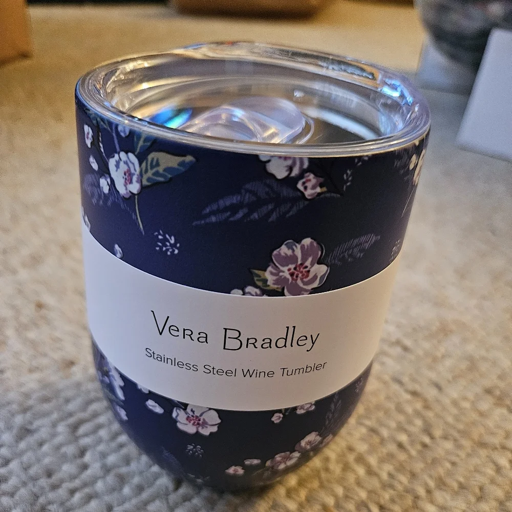 Vera Bradley Stainless Steel Wine Tumbler NWT - Picture 2 of 9